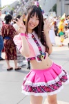 amaguri_irufu cosplay croptop idolmaster idolmaster_cinderella_girls midriff miniskirt petticoat pleated_skirt shimamura_uzuki skirt rating:Safe score:2 user:pixymisa