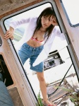 bikini_top blouse cleavage denim komatsu_ayaka open_clothes shorts swimsuit wanibooks_10 rating:Safe score:0 user:nil!