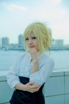 akatsuki axis_powers_hetalia blonde_hair blouse corset cosplay france genderswap nyotalia rating:Safe score:2 user:pixymisa