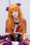 animal_ears bra cat_ears choker cosplay croptop gloves kanro midriff miniskirt nina_(wazu_wasu) orange_hair skirt tail wazu_wasu rating:Safe score:2 user:pixymisa