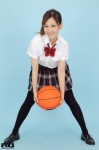 aoba_chieri basketball blouse pleated_skirt ponytail rq-star_602 school_uniform skirt thighhighs zettai_ryouiki rating:Safe score:1 user:nil!