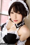apron cleavage cosplay dress elbow_gloves gloves hairband kore_ga_watashi_no_goshujin-sama maid maid_uniform please_order_love saku sawatari_izumi rating:Safe score:1 user:nil!
