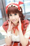amami_haruka apron choker cosplay hairband idolmaster kyouka maid maid_uniform rating:Safe score:0 user:pixymisa