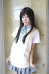 akiyama_mio blouse cosplay k-on! pleated_skirt school_uniform skirt sweater yae_maiko rating:Safe score:2 user:pixymisa