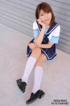 anegasaki_nene cosplay higurashi_rin love_plus pleated_skirt sailor_uniform scarf school_uniform skirt socks rating:Safe score:3 user:pixymisa