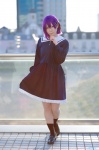 cosplay dress fate/series fate/stay_night kneesocks matou_sakura purple_hair sasa rating:Safe score:3 user:nil!