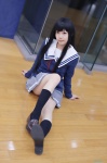 blazer cosplay kneesocks kyoukai_no_kanata nase_mitsuki pantyhose pleated_skirt sailor_uniform school_uniform sheer_legwear skirt tsubaki_(ii) rating:Safe score:0 user:nil!