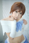 cosplay croptop detached_sleeves hagiwara_yukiho idolmaster_2 maiko_(ii) shorts rating:Safe score:0 user:nil!