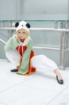 blonde_hair blouse cosplay kagamine_rin panda_hat qipao trousers vocaloid yumeo rating:Safe score:1 user:nil!