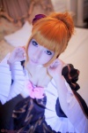 beatrice bed braid choker cleavage cosplay gown orange_hair saku umineko_no_naku_koro_ni rating:Safe score:0 user:nil!