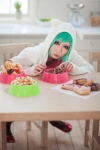 aqua_hair cat_food_(vocaloid) cosplay hatsune_miku hoodie houtou_singi pantyhose tshirt vocaloid rating:Safe score:0 user:xkaras