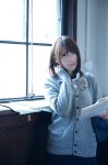 blouse bowtie cardigan cosplay hori_kyoko hori-san_to_miyamura-kun pleated_skirt riyo skirt rating:Safe score:0 user:pixymisa