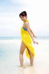 azuzaiku beach bikini ocean sarong swimsuit wet yamamoto_azusa rating:Safe score:1 user:nil!