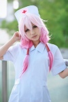 cosplay dress guilty_crown kuuta nurse nurse_cap nurse_uniform pink_hair yuzuriha_inori rating:Safe score:1 user:nil!