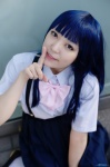 blouse blue_hair cosplay furude_rika higurashi_no_naku_koro_ni pleated_skirt school_uniform shiki skirt socks suspenders rating:Safe score:0 user:nil!