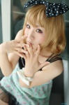 blonde_hair chemise cosplay hairbow lingerie original raiko rating:Safe score:0 user:nil!