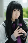 akemi_homura blouse cosplay gun hairband hoshitamu puella_magi_madoka_magica rating:Safe score:0 user:nil!
