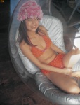 bikini_top cleavage flower_hat kudo_risa shorts swimsuit rating:Safe score:1 user:nil!