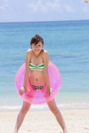 beach bikini cleavage konan_yuka ocean ponytail side-tie_bikini swimsuit rating:Safe score:1 user:nil!
