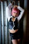 blouse choker cosplay croptop miniskirt pachi-slot_sengen_rio_de_carnival pink_hair rio_rollins_tachibana skirt tachibana_minami vest rating:Safe score:1 user:nil!