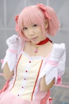 bows choker cosplay dress gloves kaname_madoka mimio pink_hair puella_magi_madoka_magica twintails rating:Safe score:1 user:nil!