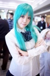 cosplay green_hair higurashi_no_naku_koro_ni kumo skirt sonozaki_mion rating:Safe score:0 user:Log