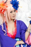 beads bra cleavage cosplay flowers furumiya_sui kimono macross macross_frontier pink_hair sheryl_nome tassels rating:Safe score:0 user:pixymisa