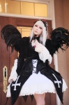 cosplay dress hairband houtou_singi rozen_maiden suigintou white_hair wings rating:Safe score:4 user:nil!