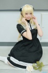aka_(morimori) blonde_hair cosplay dress hairband original socks rating:Safe score:0 user:nil!