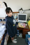 bed coa cosplay genshiken hoodie ogiue_chika ponytail shorts socks rating:Safe score:1 user:nil!