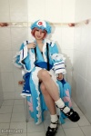 arai_yomi bathroom bra cosplay dress hat hot_tub open_clothes pink_hair saigyouji_yuyuko socks touhou touhou_otome_rambu_vol._6 rating:Safe score:0 user:nil!