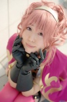 anya_alstreim cape code_geass cosplay croptop garters gloves hairband pink_hair shiina_yun shorts thighhighs rating:Safe score:0 user:nil!