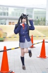 animal_ears blazer blouse cat_ears cosplay kneesocks k-on! nakano_azusa pleated_skirt sakuya school_uniform skirt twintails rating:Safe score:0 user:nil!