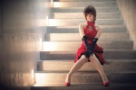 cosplay dress elbow_gloves gloves meiko project_diva_2nd tometo_kamu vocaloid rating:Safe score:4 user:nil!
