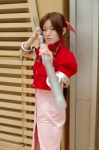 aerith_gainsborough cosplay dress final_fantasy jacket staff suzuya_rin rating:Safe score:0 user:nil!