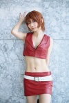 boots bra cleavage cosplay meiko mineo_kana miniskirt pantyhose skirt vest vocaloid rating:Safe score:1 user:nil!