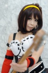 as bustier cosplay fingerless_gloves gloves guitar hairband lingerie one_elbow_glove side_ponytail skirt suzumiya_haruhi suzumiya_haruhi_no_yuuutsu rating:Safe score:0 user:nil!