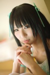 akiyama_mio cosplay dress hair_ribbons k-on! rinami thighhighs rating:Safe score:0 user:nil!