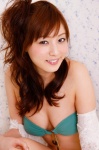 bikini_top blouse cleavage ikeda_natsuki open_clothes ponytail swimsuit rating:Safe score:0 user:nil!