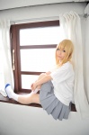 assam blonde_hair cosplay haruka kneesocks k-on! kotobuki_tsumugi pleated_skirt skirt tshirt rating:Safe score:0 user:nil!