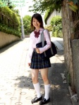 blouse bookbag kneesocks pleated_skirt sawano_naoko school_uniform skirt rating:Safe score:0 user:nil!