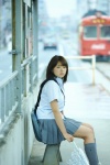 blouse bookbag kneesocks pleated_skirt school_uniform shinozaki_ai skirt ys_web_368 rating:Safe score:0 user:nil!