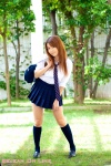 blouse bookbag kneesocks oda_yukari pleated_skirt school_uniform skirt tie rating:Safe score:0 user:nil!
