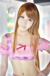 aikatsu! cosplay croptop miniskirt shaa shibuki_ran skirt tank_top rating:Safe score:2 user:nil!
