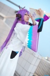 cosplay crossplay default_costume fan headset kamui_gakupo natsuki purple_hair robes turtleneck vocaloid rating:Safe score:0 user:nil!