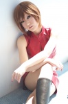 asaka_kei boots bra cosplay croptop default_costume meiko miniskirt skirt vest vocaloid rating:Safe score:1 user:nil!