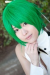aquarion_evol cosplay cuffs green_hair hairbow halter_top ribbon_tie ruku_megumi zessica_wong rating:Safe score:0 user:pixymisa