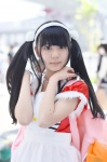 apron backpack bakemonogatari cosplay dress hachikuji_mayoi hairband ruzu twintails rating:Questionable score:0 user:nil!