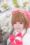 blouse blue_eyes bows bowtie cardcaptor_sakura cosplay gloves hat jumper kinomoto_sakura yu-cco rating:Safe score:0 user:pixymisa