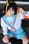 cosplay hairband hair_ribbons ibara kneesocks sailor_uniform school_uniform suzumiya_haruhi suzumiya_haruhi_no_yuuutsu rating:Safe score:0 user:nil!